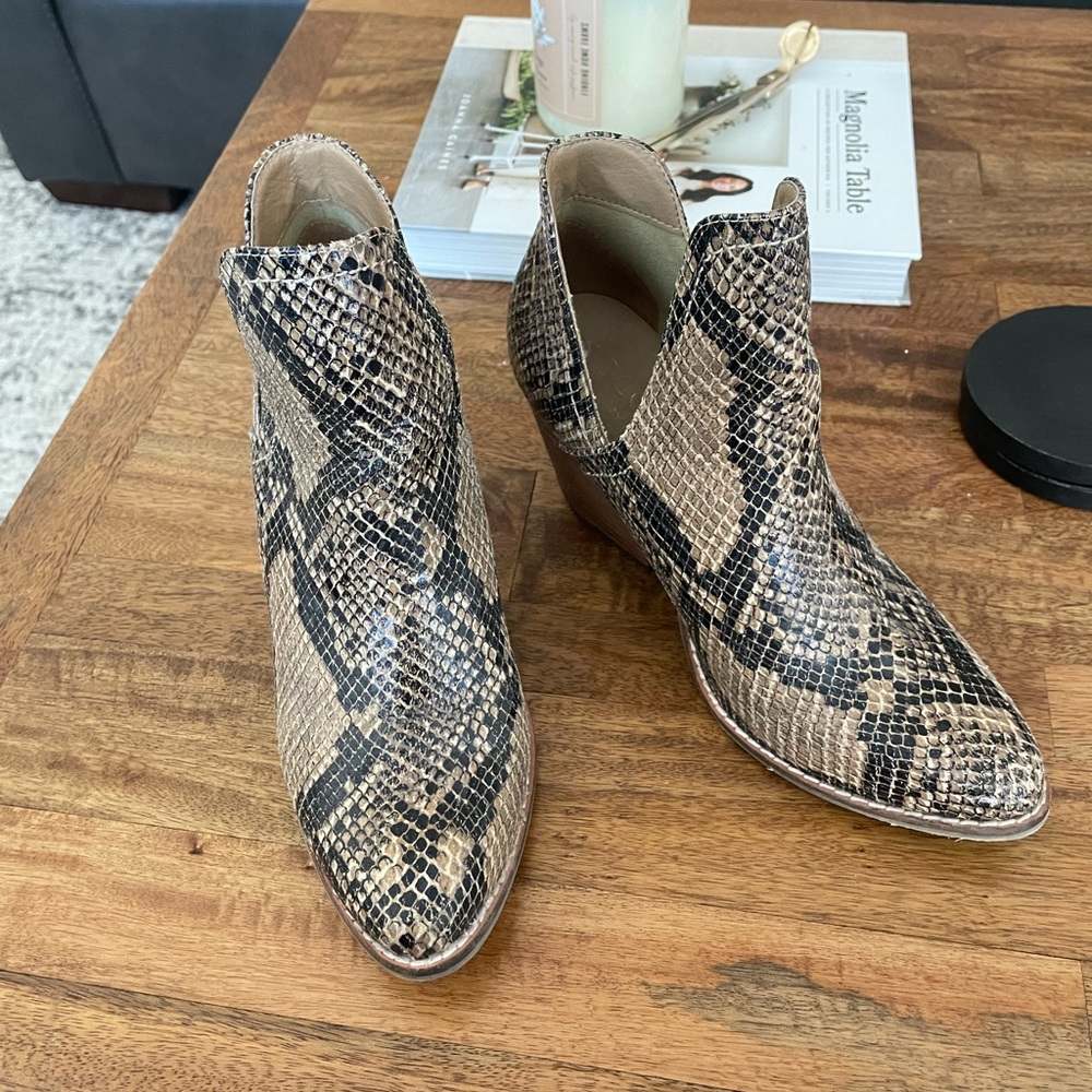 Snakeskin boots